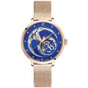 Montre Pierre Lannier RCS Cadran Bleu Bracelet Acier Milanais Doré- ro...