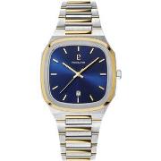 Montre Pierre Lannier CONTRASTE Cadran Bleu Bracelet Acier Bicolore