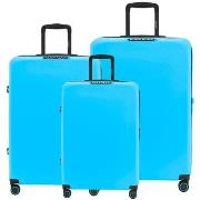 Valise Naf Naf Ensemble de 3 valises S/M/L AURORE BLEU CIEL