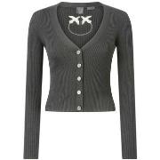 Pull Pinko TILACINO CARDIGAN LANA LOGO IN TRASPARENZA