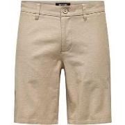 Short Only &amp; Sons ONSMARK 0011 COTTON LINEN SHORT NOOS