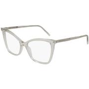 Lunettes de soleil Saint Laurent SL 386 Cadres Optiques, Beige/Transpa...