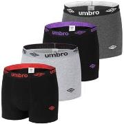 Boxers Umbro Lot de 4 Boxers coton homme uni