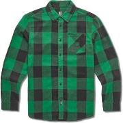 Sweat-shirt Etnies DIG LS FLANNEL WOVEN BLACK GREEN