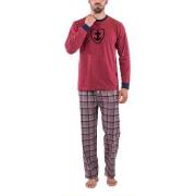 Pyjamas / Chemises de nuit Mariner Pyjama long col rond jersey coton e...