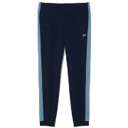 Pantalon Lacoste PANTALON DE SURVÊTEMENT FUSELÉ COLOR-BLOCK BLEU