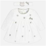 Robe enfant Mayoral Robe avec serre tete ecru