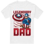 T-shirt Captain America Legendary Dad