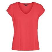 T-shirt Vero Moda TEE SHIRT ROSE - CAYENNE - L