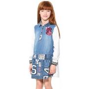 Robe enfant Desigual Robe El Aaiun Bleu Jeans 17WGVD05