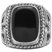 Bijoux Orusbijoux Bague Argent Homme Temple Pierre Onyx