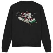 Sweat-shirt Disney Sledding For Christmas