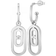 Boucles oreilles Sc Crystal BD3339-ARGENT-DIAMANT-BLANC