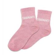 Chaussettes Sud Trading Paire de chaussettes rose pailletées Charmante