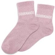 Chaussettes Sud Trading Paire de chaussettes rose clair pailletées Gou...