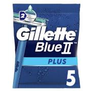 Soins visage Gillette Lame de rasoir jetable BLUE II PLUS 5 u