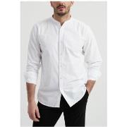 Chemise Kebello Chemise Col Mao Blanc H