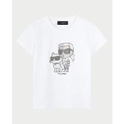 T-shirt enfant Karl Lagerfeld T-shirt en coton pour fille avec imprimé