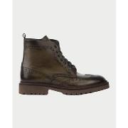 Bottes Exton Bottines pour hommes en cuir de veau style militaire