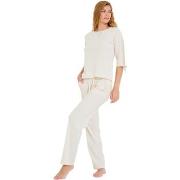 Pyjamas / Chemises de nuit Lisca Pyjama pantalon top manches trois-qua...