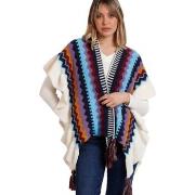 Echarpe Admas Poncho ouvert Volantes