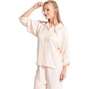 Pyjamas / Chemises de nuit Lisca Haut pyjama chemise manches longues P...