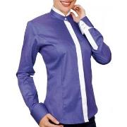 Chemise Andrew Mc Allister chemise col mao becky bleu