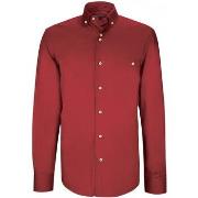 Chemise Emporio Balzani chemise coupe droite business matteo bordeaux