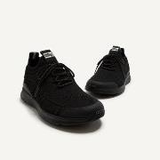 Baskets basses FitFlop VITAMIN FF KNIT SPORTS TRAINERS ALL BLACK