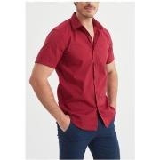 Chemise Kebello Chemise Manches Courtes Bordeaux H