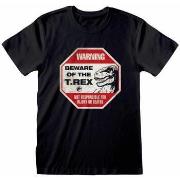 T-shirt Jurassic Beware Of T-Rex