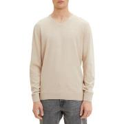 Pull Tom Tailor Pull BASIC V NECK Beige