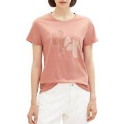 T-shirt Tom Tailor Tee Shirt Rose