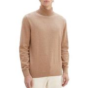 Pull Tom Tailor Pull col roulé Brown