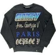 Sweat-shirt Avenue George V GEORGE V - Sweat col rond - noir et bleu