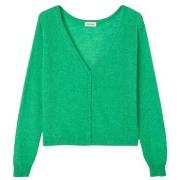 Gilet American Vintage Cardigan Dumy Femme Green Melange