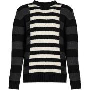 Pull Les Hommes LLK113-654U | Wool Stripes Round Neck Jumper