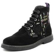 Bottines Kickers Legendary, Bottillons Femme, Noir Print, 37