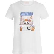 T-shirt Liu Jo T-shirt avec imprimé et strass