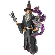 statuettes et figurines Signes Grimalt Magicien Avec Dragon