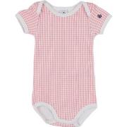 Bodys Petit Bateau Body rose, blanc