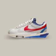 Baskets Nike Cortez 4.0 Sacai White University Red Blue