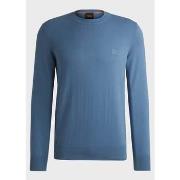 Sweat-shirt BOSS Pull bleu en cachemire