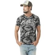 T-shirt Von Dutch T-shirt homme col v avec traitement en coton Ron