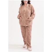 Pyjamas / Chemises de nuit Kebello Pyjama Polaire Beige F