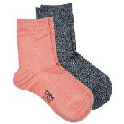 Chaussettes enfant DIM COTON STYLE ALL OVER LUREX FILLE PACK X2