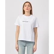 T-shirt Patrizia Pepe T-shirt ras du cou avec imprimé sur le devant