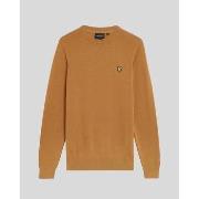 Pull Lyle &amp; Scott KN2136V COTTON CREW-X571 PANEL BROWN