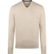 Sweat-shirt Mcgregor Pull Laine Merinos Col-V Sand