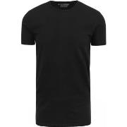 T-shirt Garage Stretch Basique Col Rond Noir